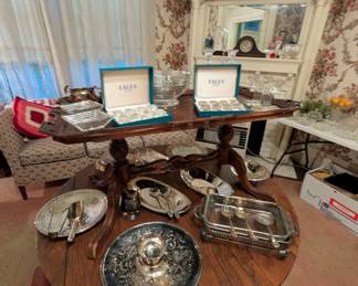Silver plate items 