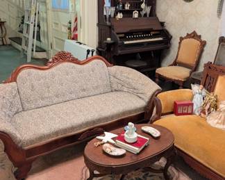 Antique sofa/ coffee table 