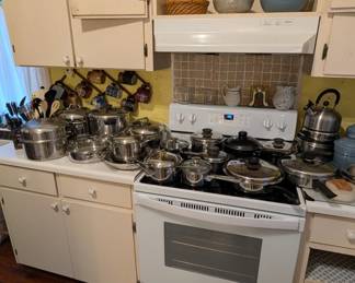 Vintage cookware/ stove