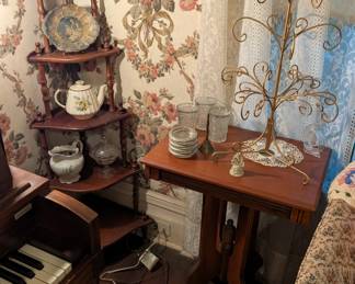 Antique side tables/ shelf 