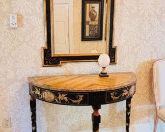 Vintage painted Chelsea House demi-lune...