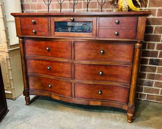Two piece entertainment/storage cabinet (together approximately 8ft)...