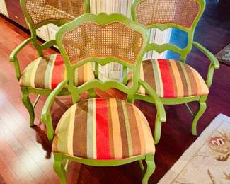Set of 6 country French armchairs...