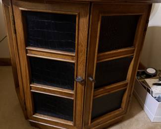 Cool mcm corner table w doors