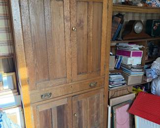 Antique pie safe or kitchen storage cabinet 