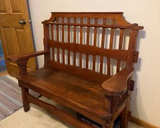 Arts and crafts bench. Fabulous condition 