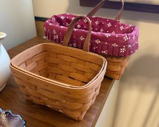 A few longaberger baskets