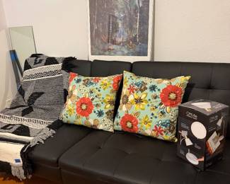 Wool tapestry and Futon
