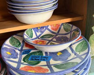 Himark Indigo 6 plates and bowls