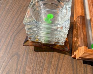 Vintage ice cube style ashtrays
