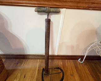 Antique bicycle pump
