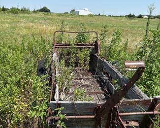 Antique horse drawn, manure spreader