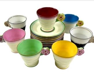 Noritake Japanese Porcelain Cups & Saucers - 7 Cups & 8 Saucers