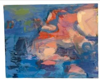 Original Acrylic Painting On Canvas attributed to Local Artist, Britt Bair