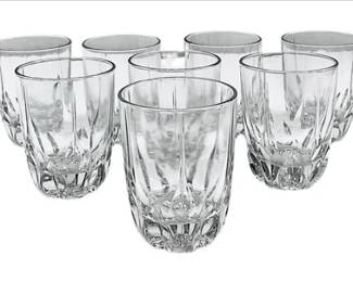 Set Of 8 Luminarc Prism Juice Glasses