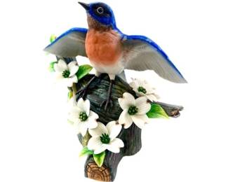 RSPB Franklin Porcelain Limited Edition Eastern Bluebird - 1982