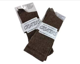 Two Pair Of Brand New Alpaca Yarn Socks, Size Large