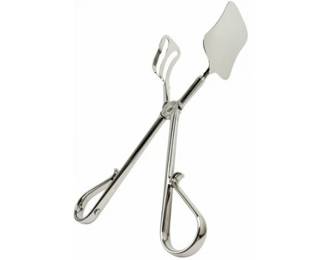 Italian Silver Plate Pastry Tongs - Signed E.P. Zinc Italy