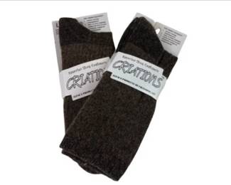 2 Pair Of Brand New Alpaca Yarn Socks Size Large