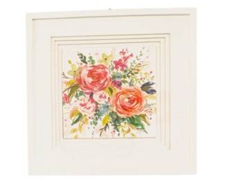 Framed Triple Matted Floral Print