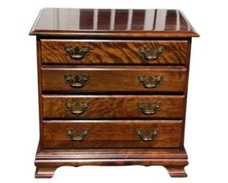 Chippendale Style Mahogany Four Drawer Side Table