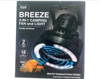 Item Breeze 2-In-1 Camping Fan And Light