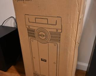 portable speaker- Pyle Portable Bluetooth PA Speaker (Model PPHP2694B), which is a 300W dual 6.5" rechargeable indoor/outdoor karaoke and party audio system