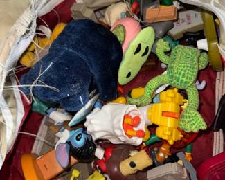 bag of random figure toys