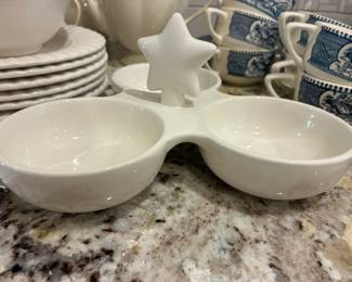 Hausenware white divided server $15
