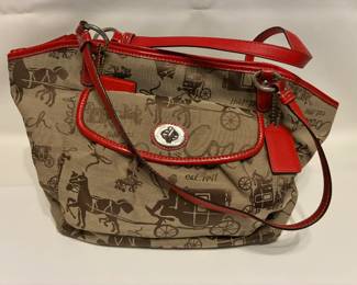 Coach horse carriage bag, $50