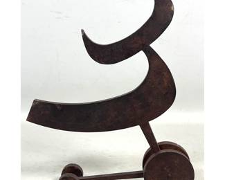 Lot 1665 Jordi Tache Iron Bull Sculpture. toro