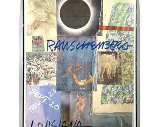 Lot 1439 Robert Rauschenberg Louisiana Museum of Modern Art exhibition poster. Printed in Denmark by Permild