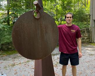 Lot 1420 TOM TORRENS Gong Garden Sculpture. Large