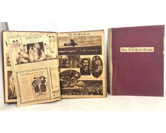 Lot 2001 2 volumes The New York Times and The Sun Sunday Rotogravure Picture Sections. 1917 to 1920.