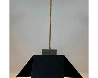 Lot 1525 The Feldman Co. MidCentury Modern 3Light Enameled Metal and Brass Pendant Chandelier