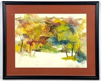 Lot 1943 Chinese Impressionist Landscape Print.