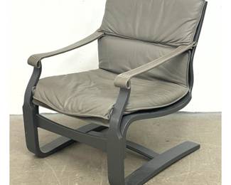 Lot 1461 Ake Fribytter Lounge Chair made by Nelo. Gray Molded wood frame.