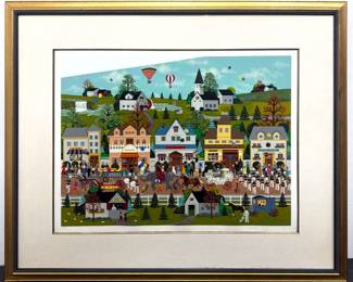 Lot 1721 Large Jane Wooster Scott The Greatest Show on Earth Signed Limited Edition Serigraph. CXCL.