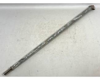 Lot 2017 Mother of Pearl Mosaic Walking Stick with Silver Toned Shell and Starfish Handle