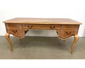 Lot 1418 French Louis XV style Writing Desk. 3 Drawers. Cabriole Legs