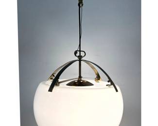 Lot 1598 Omega Pendant lamp by Vico Magistretti for Artemide. Chandelier