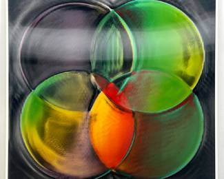 Lot 1649 Bruce Jefferies Reinfeld Mixed Media Op Art Changing Abstract art. Lenticulm Mixed Media. Art Change