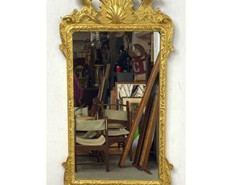 Lot 1700 Kittinger Colonial Williamsburg George I Gilded Gesso Looking Glass Wall Mirror Model CWLG 6. Fried