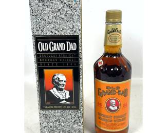 Lot 2025 Old GrandDad 86 Proof Kentucky Straight Bourbon Whiskey 750 ml Bottle with Barringer Wallis and Man