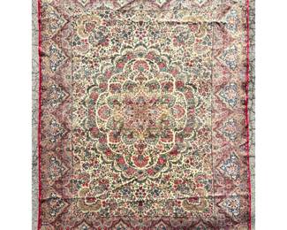 Lot 2056 9 5 X 14 4 Handmade Kerman Carpet Rug.