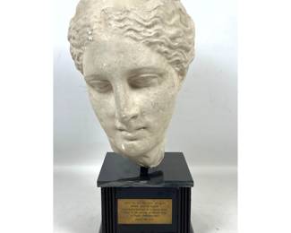 Lot 1928 Plaster Reproduction Head of Hygeia after the Greek Original in the National Archaeological Museum M
