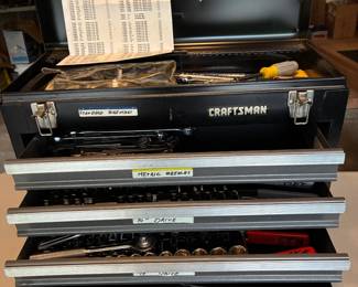 Craftsman tool cabinet and tools