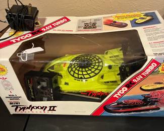Vintage Tyco Typhoon II Hovercraft in original box