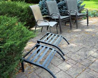 Patio Chairs and foot rests