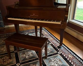 Young Chang Baby Grand Piano and stool